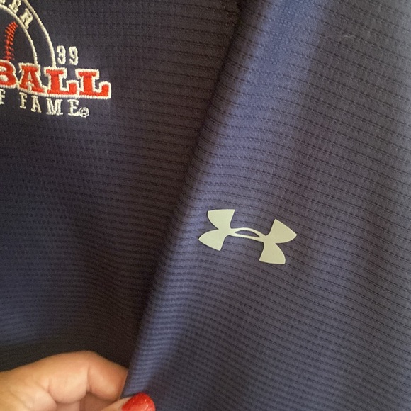 SALE $10! Baseball Hall of Fame Member quarter zip shirt - Picture 3 of 5